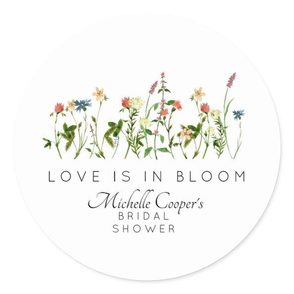 Love is in Bloom  Classic Round Sticker