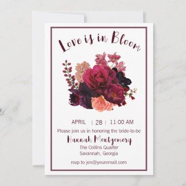Love is in Bloom Bridal Shower Invitations