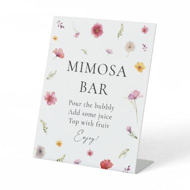 Love is in Bloom  Mimosa Bar Pedestal Sign