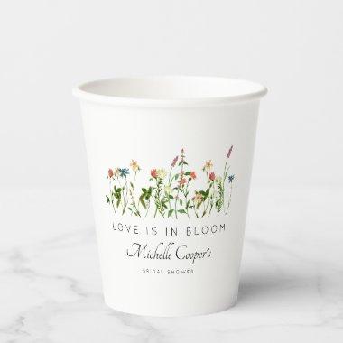 Love is in Bloom  Paper Cups