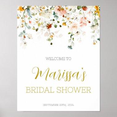 Love is in Bloom Bridal Shower Welcome Sign