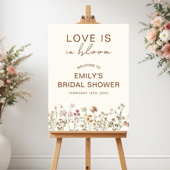 Love is in Bloom Cream  Welcome Sign