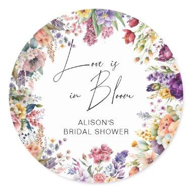 Love Is In Bloom Garden Flower  Classic Round Sticker