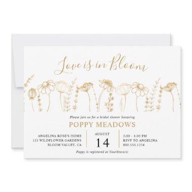 Love is in Bloom Gold Wildflower