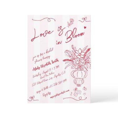 Love is in Bloom Playful Hand Drawn