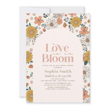 Love is in Bloom Retro Floral Arch Bridal Show