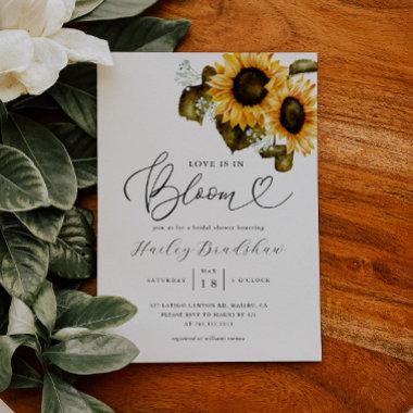 Love Is In Bloom | Sunflower Bridal Shower Invitations