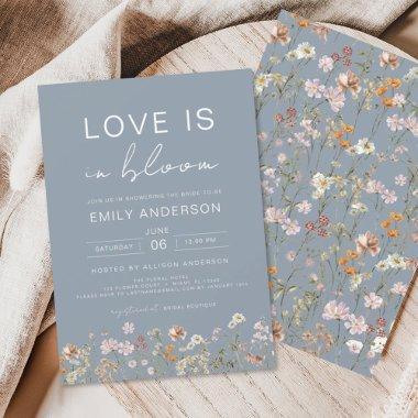 Love is in Bloom Wildflower Bridal Shower Invitations