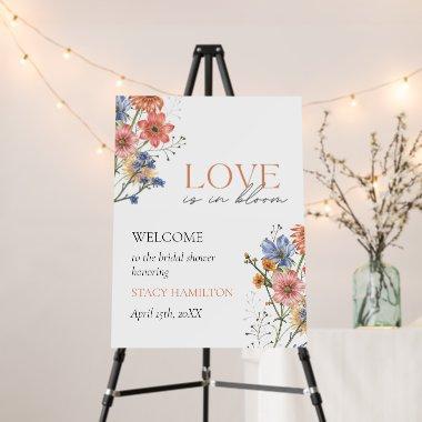 Love is in bloom Wildflower  Welcome Foam Board