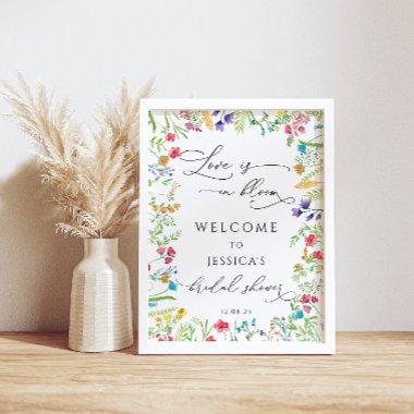 Love is in Bloom Wildflower  Welcome Poster