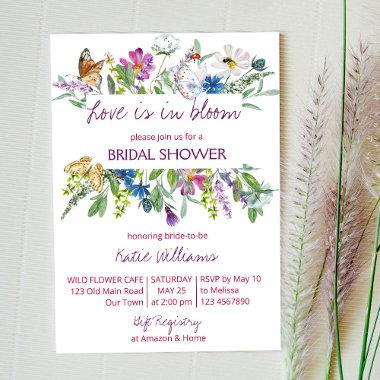 Love is in bloom wildflowers