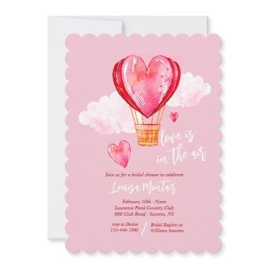 Love is in the Air Bridal Shower Invitations