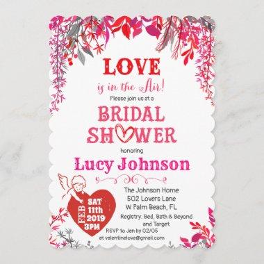 Love is in the Air Bridal Shower Invitations