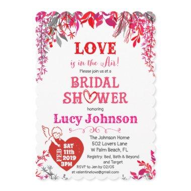 Love is in the Air Bridal Shower Invitations