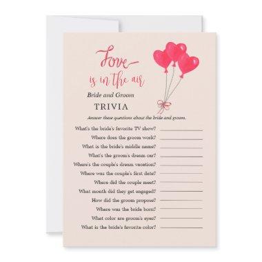 Love is in the Air Heart TRIVIA Shower games