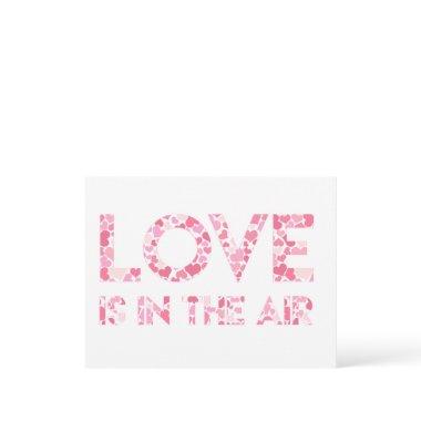 LOVE IS IN THE AIR - Pink Hearts Pattern Post