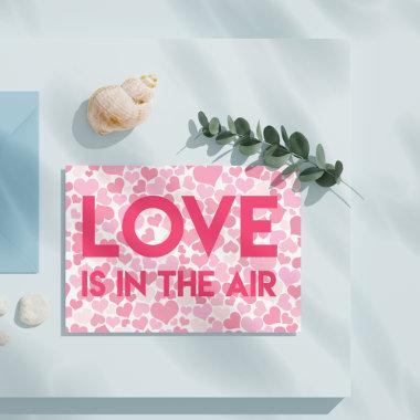 LOVE IS IN THE AIR - Pink Hearts - PostInvitations