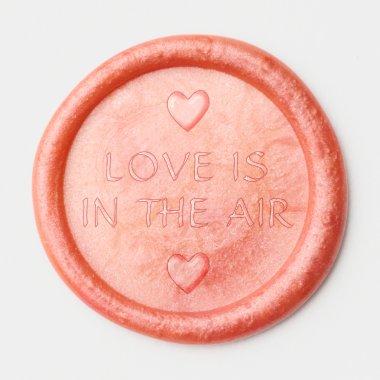 Love Is in the Air Romantic Fairytale Wedding Wax Seal Sticker