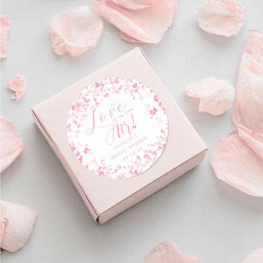 Love Is In The Air Valentine's Day  Classic Round Sticker