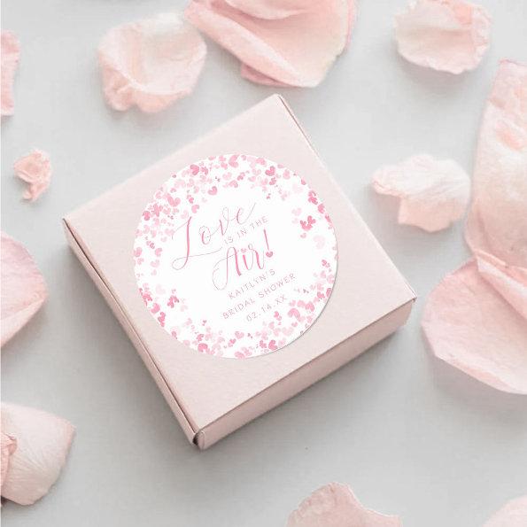 Love Is In The Air Valentine's Day  Classic Round Sticker