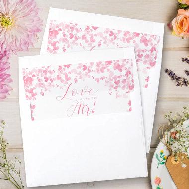 Love Is In The Air Valentine's Day Bridal Shower Envelope Liner