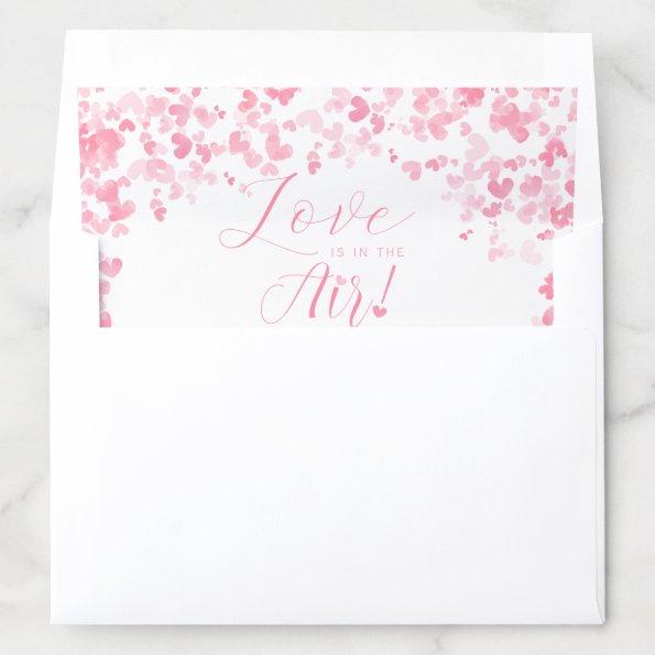Love Is In The Air Valentine's Day Bridal Shower Envelope Liner