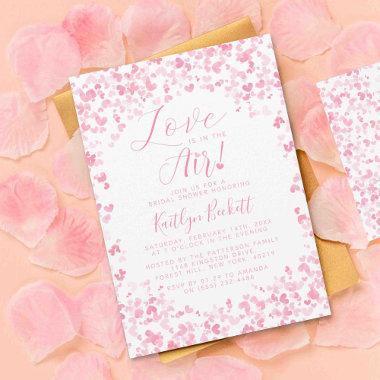 Love Is In The Air Valentine's Day Bridal Shower Invitations