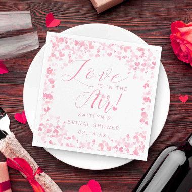 Love Is In The Air Valentine's Day Bridal Shower Napkins