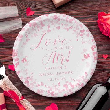 Love Is In The Air Valentine's Day Bridal Shower Paper Plates