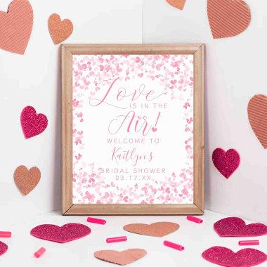 Love Is In The Air Valentine's Day Bridal Shower Poster