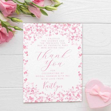 Love Is In The Air Valentine's Day Bridal Shower Thank You Invitations