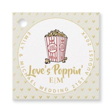 Love Is Poppin - Wedding Bridal Shower Thank You Favor Tags