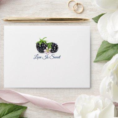 Love Is Sweet Blackberry Fruit | Wedding Envelope