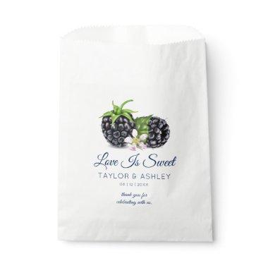 Love is Sweet Blackberry Fruit | Wedding Favor Bag