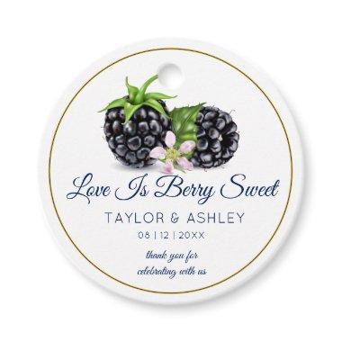 Love is Sweet Blackberry Fruit | Wedding Favor Tags