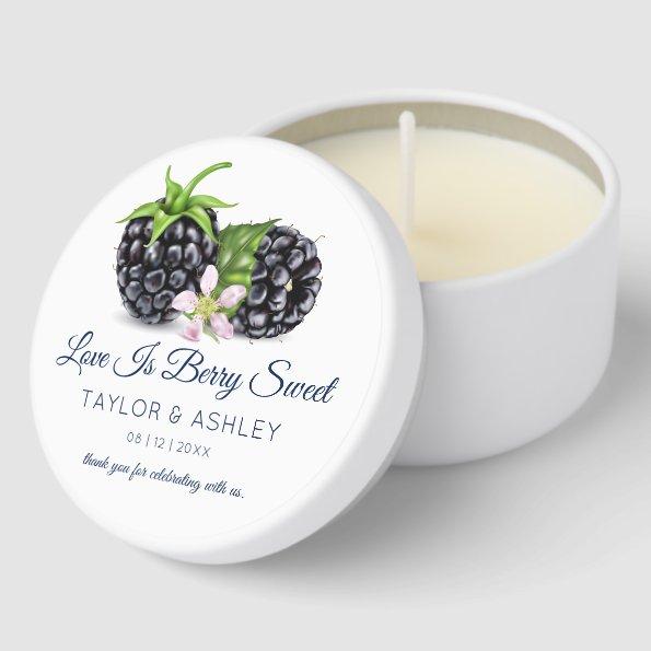 Love Is Sweet Blackberry Fruit | Wedding Mini Candle Favors