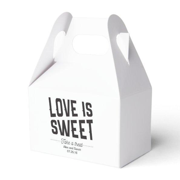 Love is sweet box for candy buffet wedding