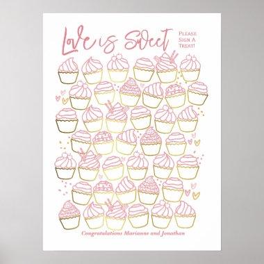 Love is Sweet Bridal Shower Engagement Guest Book