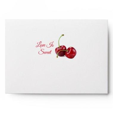 Love is Sweet Cherry Fruit | Wedding Envelope