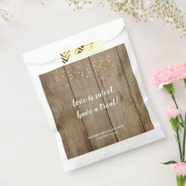 Love Is Sweet Country Rustic Bridal Shower Favor Bag