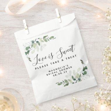 Love is Sweet Eucalyptus Bridal Shower Favor Bag