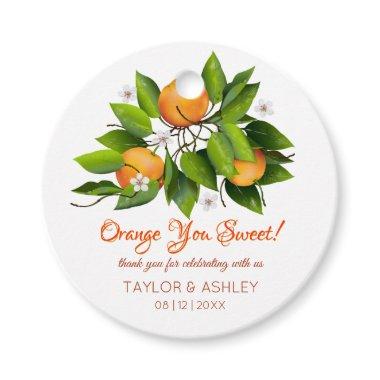 Love Is Sweet Orange Fruit | Wedding Favor Tags