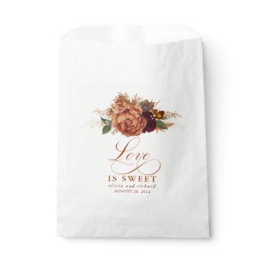 Love is Sweet Pampas Grass Terracotta Floral Favor Bag