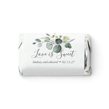 Love is Sweet Romantic Boho Eucalyptus Greenery Hershey's Miniatures