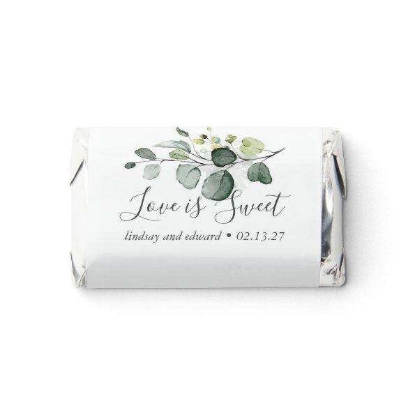 Love is Sweet Romantic Boho Eucalyptus Greenery Hershey's Miniatures