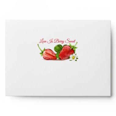 Love is Sweet Strawberry Fruit | Wedding Envelope