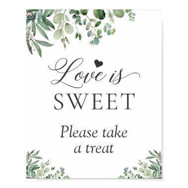 Love is Sweet Take a Treat Eucalyptus Leaves Sign