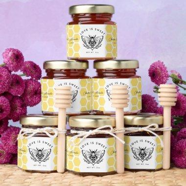 Love Is Sweet Wedding bride groom farm Honey Jar Favors