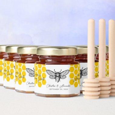 Love Is Sweet Wedding bride groom farm Honey Jar Favors