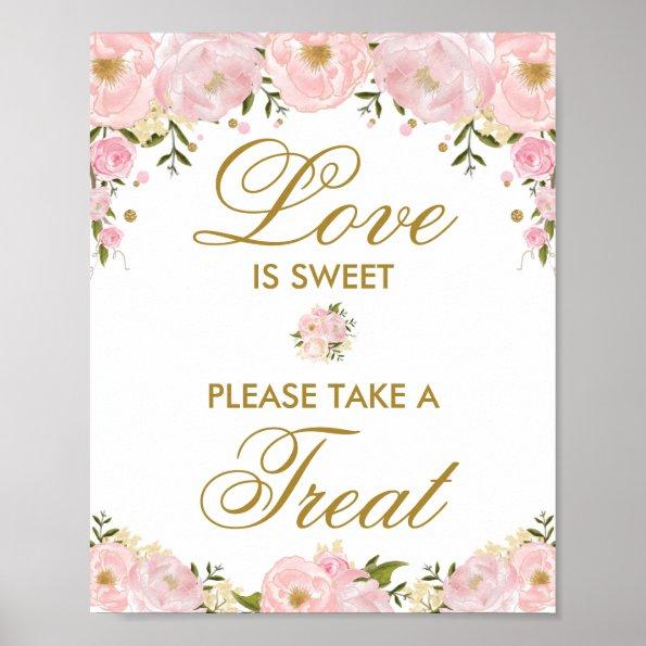 Love is Sweet Wedding Favor Sign Shower Favors